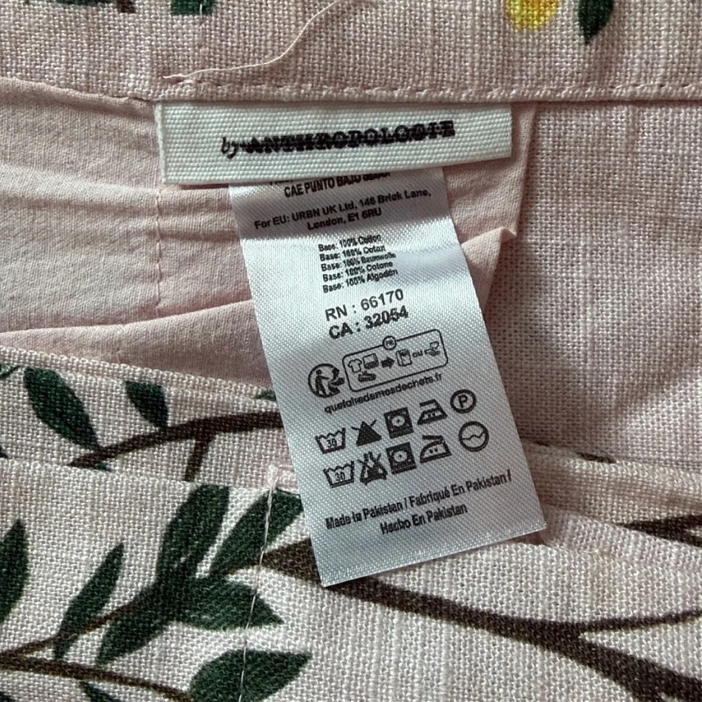 NEW Anthropologie Priyanka Organic Cotton Printed Bird Curtin One panel